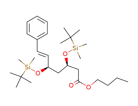 (3R,5R,6E)-3,5-bis(tert-butyldimethylsilyloxy)-7-phenyl-6-heptenoic acid butyl ester