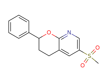 3,4-DIHYDRO-6-(METHYLSULFONYL)-2-PHENYL-2H-PYRANO[2,3-B]PYRIDINE