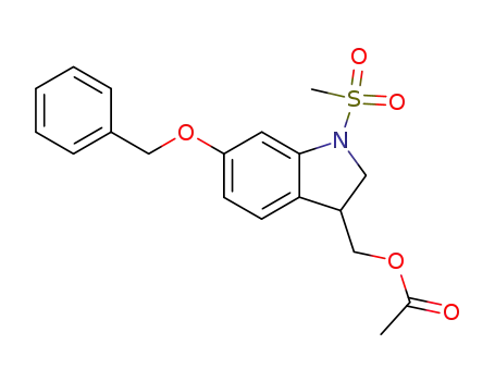 6-(benzyloxy)-2,3-dihydro-1-(methylsulfonyl)-1H-indole-3-methanol acetate
