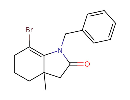 2H-Indol-2-one,
7-bromo-1,3,3a,4,5,6-hexahydro-3a-methyl-1-(phenylmethyl)-