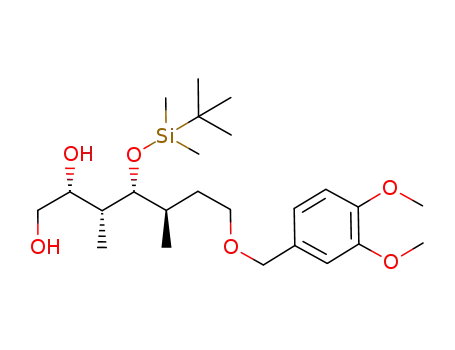(2R,3R,4R,5R)-4-{[tert-butyl(dimethyl)silyl]oxy}-7-[(3,4-dimethoxybenzyl)oxy]-3,5-dimethylheptane-1,2-diol