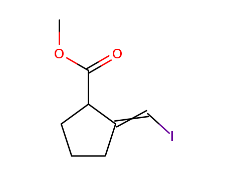 Cyclopentanecarboxylic acid, 2-(iodomethylene)-, methyl ester, (E)-