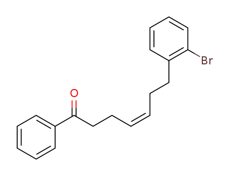 Molecular Structure of 880477-67-8 (4-Hepten-1-one, 7-(2-bromophenyl)-1-phenyl-, (4Z)-)