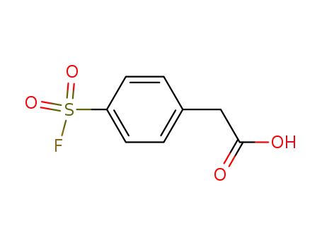 Molecular Structure of 402-57-3 ([4-(fluorosulfonyl)phenyl]acetic acid)