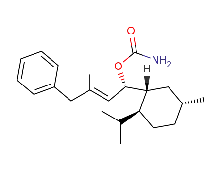 (R,E)-1-((1R,2S,5R)-2-isopropyl-5-methylcyclohexyl)-3-methyl-4-phenylbut-2-enyl carbamate