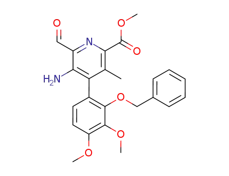 methyl 5-amino-4-<3,4-dimethoxy-2-(phenylmethoxy)phenyl>-6-formyl-3-methyl-2-pyridinecarboxylate