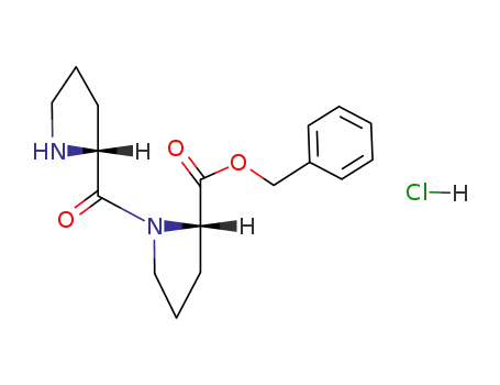 Molecular Structure of 51211-55-3 (L-Proline, 1-L-prolyl-, phenylmethyl ester, monohydrochloride)