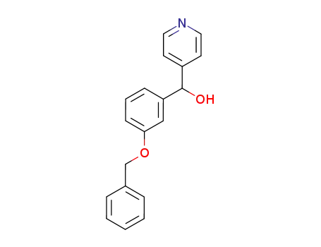 4-Pyridinemethanol, a-[3-(phenylmethoxy)phenyl]-