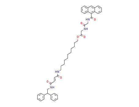 {2-[(Anthracene-9-carbonyl)-amino]-acetylamino}-acetic acid 11-[(E)-3-(2,2-diphenyl-ethylcarbamoyl)-acryloylamino]-undecyl ester