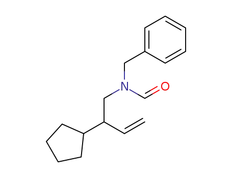 Molecular Structure of 502170-30-1 (Formamide, N-(2-cyclopentyl-3-butenyl)-N-(phenylmethyl)-)