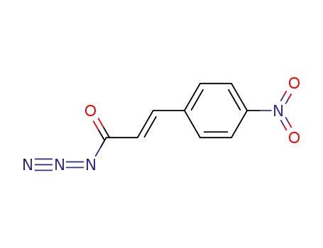 Molecular Structure of 83421-77-6 (2-Propenoyl azide, 3-(4-nitrophenyl)-, (E)-)