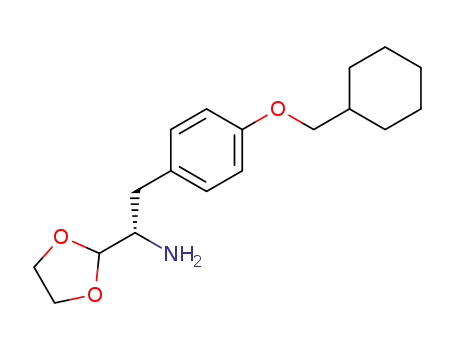 (1S)-2-[4-(cyclohexylmethoxy)phenyl]-1-(1,3-dioxolan-2-yl)ethanamine