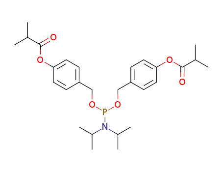 Bis(4-isobutyryloxybenzyl) N,N-diisopropylphosphoramidite