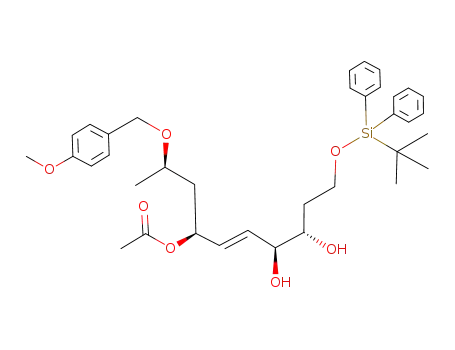 (1S,2E,4S,5S,2'R)-7-[(tert-butyldiphenylsilyl)oxy]-4,5-dihydroxy-1-[2'-[(4-methoxybenzyl)oxy]propyl]-2-heptenyl acetate