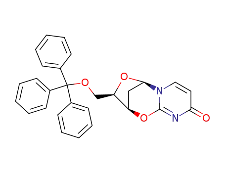 2,3'-anhydro-1-(2,3-dideoxy-5-O-trityl-β-D-threo-pentofuranosyl)uracil