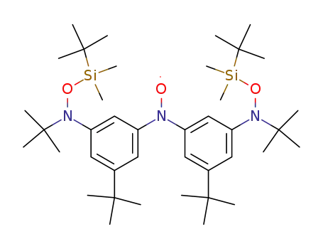 bis<3-tert-butyl-5<N-(tert-butyldimethylsiloxy)-tert-butylamino>phenyl>nitroxide