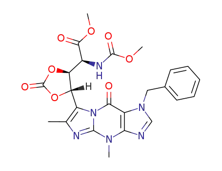 <4S-<4α(R<sup>*</sup>),5β>>-5-<1-benzyl-4,9-dihydro-4,6-dimethyl-9-oxo-1H-imidazo<1,2-a>purin-7-yl>-α-<(methoxycarbonyl)amino>-2-oxo-1,3-dioxolane-4-acetic acid methyl ester