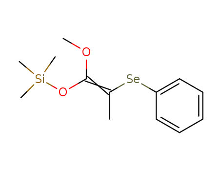 Molecular Structure of 414858-85-8 (Silane, [[1-methoxy-2-(phenylseleno)-1-propenyl]oxy]trimethyl-)