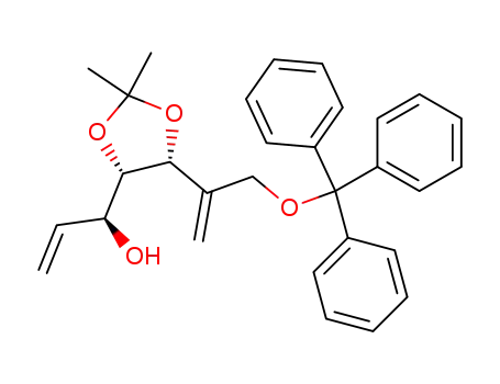 1-[2,2-dimethyl-5-(1-(trityloxymethyl)vinyl)-[1,3]dioxolan-4-yl]prop-2-en-1-ol