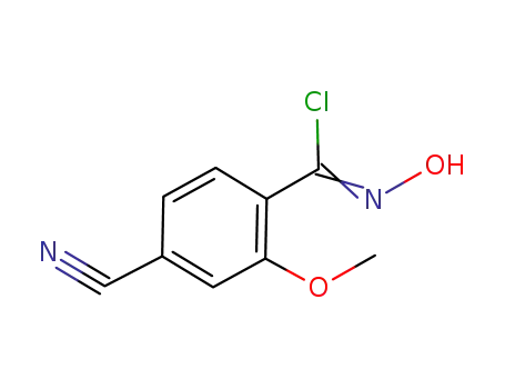4-cyano-2-methoxybenzaldehyde chlorooxime