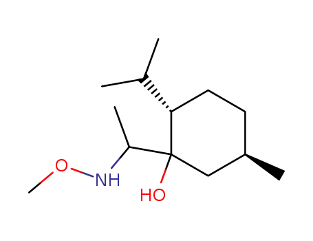 Molecular Structure of 134023-67-9 ((2S,5R)-2-Isopropyl-1-(1-methoxyamino-ethyl)-5-methyl-cyclohexanol)
