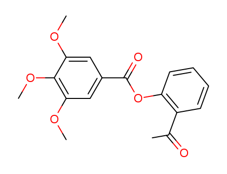 Benzoicacid, 3,4,5-trimethoxy-, 2-acetylphenyl ester