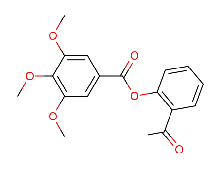 Molecular Structure of 6959-89-3 (Benzoicacid, 3,4,5-trimethoxy-, 2-acetylphenyl ester)