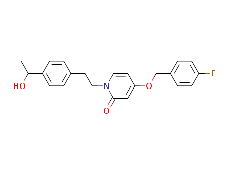 2(1H)-Pyridinone,
4-[(4-fluorophenyl)methoxy]-1-[2-[4-(1-hydroxyethyl)phenyl]ethyl]-