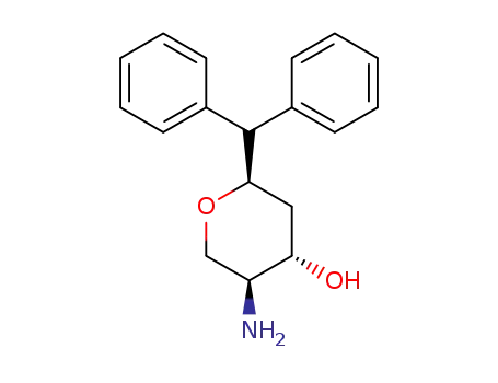 (2R,4S,5S)-5-amino-2-benzhydryl-tetrahydropyran-4-ol