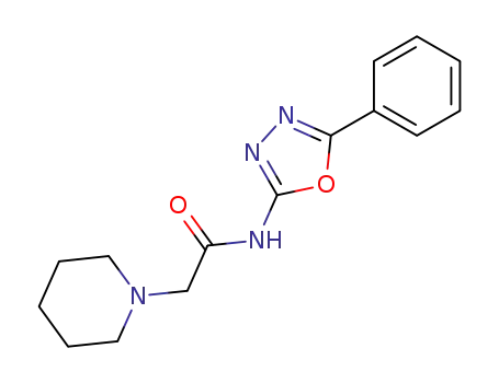 N-(5-phenyl-1,3,4-oxadiazol-2-yl)-2-(piperidin-1-yl)acetamide