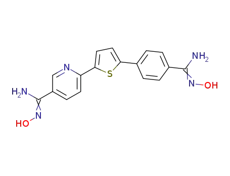 N-hydroxy-6-{5-[4-(N-hydroxycarbamimidoyl)-phenyl]-thiophen-2-yl}-nicotinamidine