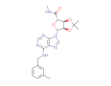 (3aS,4S,6R,6aR)-6-(6-((3-iodobenzyl)amino)-9H-purin-9-yl)-N,2,2-trimethyltetrahydrofuro[3,4-d][1,3]dioxole-4-carboxamide