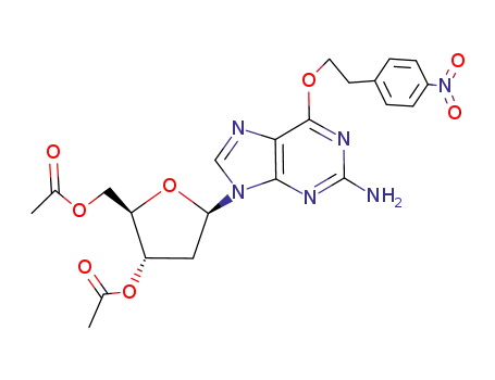 Guanosine, 2'-deoxy-6-O-[2-(4-nitrophenyl)ethyl]-, 3',5'-diacetate