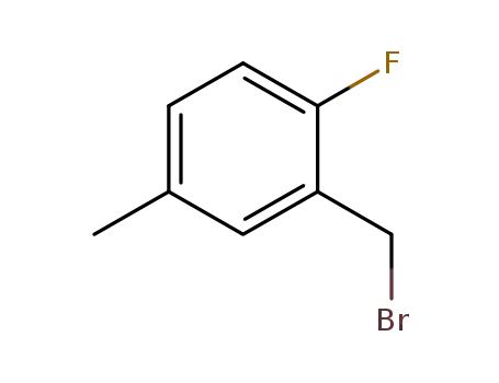 Molecular Structure of 886500-09-0 (2-FLUORO-5-METHYLBENZYL BROMIDE)