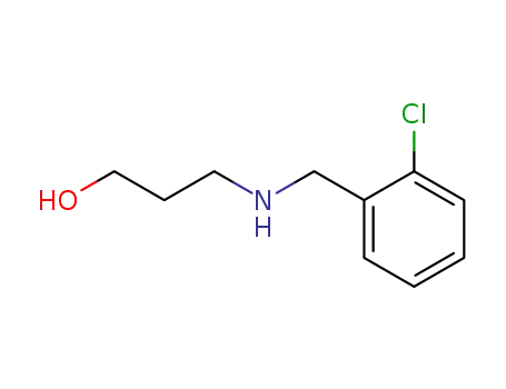 Molecular Structure of 69739-55-5 (3-(2-CHLORO-BENZYLAMINO)-PROPAN-1-OL)