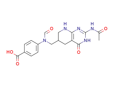 N-[4-[(2-acetamido-4(3H)-oxo-5,6,7,8-tetrahydropyrido[2,3-d]pyrimidin-6-yl)methyl]-formamido]benzoic acid