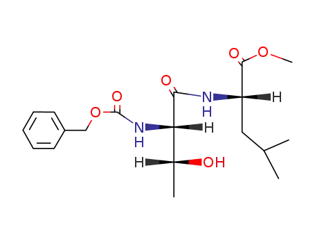 Molecular Structure of 31025-12-4 (L-Leucine, N-[(phenylmethoxy)carbonyl]-L-threonyl-, methyl ester)