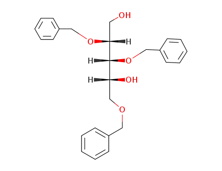 Molecular Structure of 14233-53-5 (2-O,3-O,5-O-Tribenzyl-D-arabinitol)