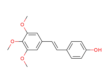Molecular Structure of 116519-00-7 ((E)-4-[2-(3,4,5-trimethoxyphenyl)ethenyl]-Phenol)