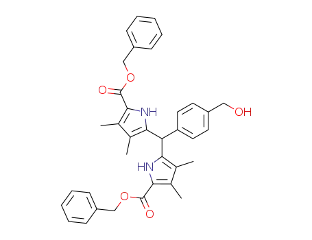 dibenzyl 5-<4-(hydroxymethyl)phenyl>-2,3,7,8-tetramethyldipyrromethane-1,9-dicarboxylate