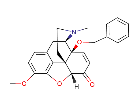 Molecular Structure of 852836-64-7 (14-benzyloxy-4,5α-epoxy-7,8-didehydro-3-methoxy-17-methylmorphinan-6-one)