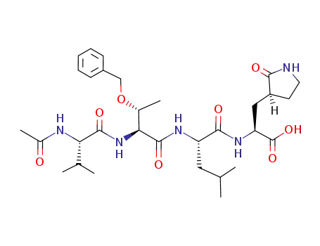(2S,5S,8S,11S)-8-((R)-1-(benzyloxy)ethyl)-5-isobutyl-11-isopropyl-4,7,10,13-tetraoxo-2-((S)-2-oxopyrrolidin-3-yl)methyl-3,6,9,12-tetraazatetradecan-1-oic acid
