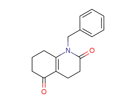 Molecular Structure of 16237-19-7 (2,5(1H,3H)-Quinolinedione, 5,6,7,8-tetrahydro-1-(phenylmethyl)-)