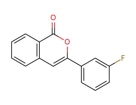 Molecular Structure of 221351-33-3 (1H-2-Benzopyran-1-one, 3-(3-fluorophenyl)-)