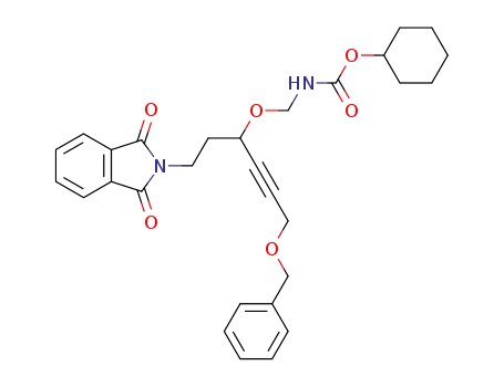 {4-Benzyloxy-1-[2-(1,3-dioxo-1,3-dihydro-isoindol-2-yl)-ethyl]-but-2-ynyloxymethyl}-carbamic acid cyclohexyl ester