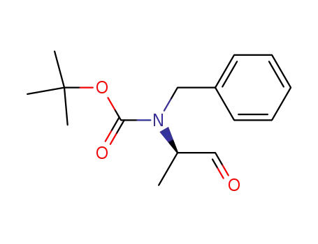 Molecular Structure of 120205-98-3 (tert-butyl (N)-benzyl(1-oxopropan-2-yl)carbamate)