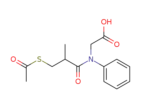N-(3-acetylthio-2-methylpropanoyl)-N-phenylglycine