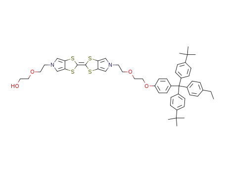 2-(2-{5'-[2-(2-{4-[bis-(4-<i>tert</i>-butyl-phenyl)-(4-ethyl-phenyl)-methyl]-phenoxy}-ethoxy)-ethyl]-5'<i>H</i>-[2,2']bi[[1,3]dithiolo[4,5-<i>c</i>]pyrrolylidene]-5-yl}-ethoxy)-ethanol