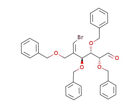 (Z)-(2R,3S,4S)-2,3,4-Tris-benzyloxy-5-benzyloxymethyl-6-bromo-hex-5-enal