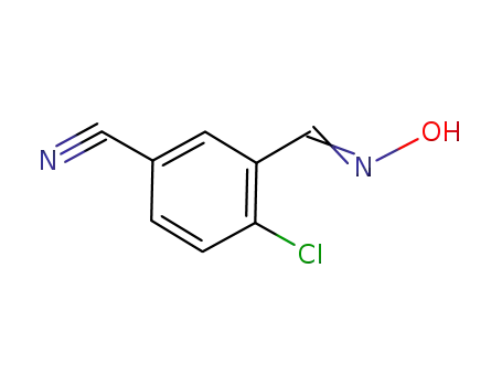 Molecular Structure of 914106-41-5 (5-cyano-2-chlorobenzaldoxime)